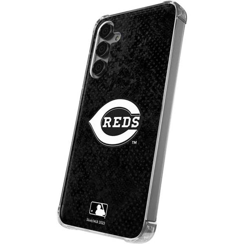 MLB Cincinnati Reds Dark Wash Galaxy S24 Plus Clear Case